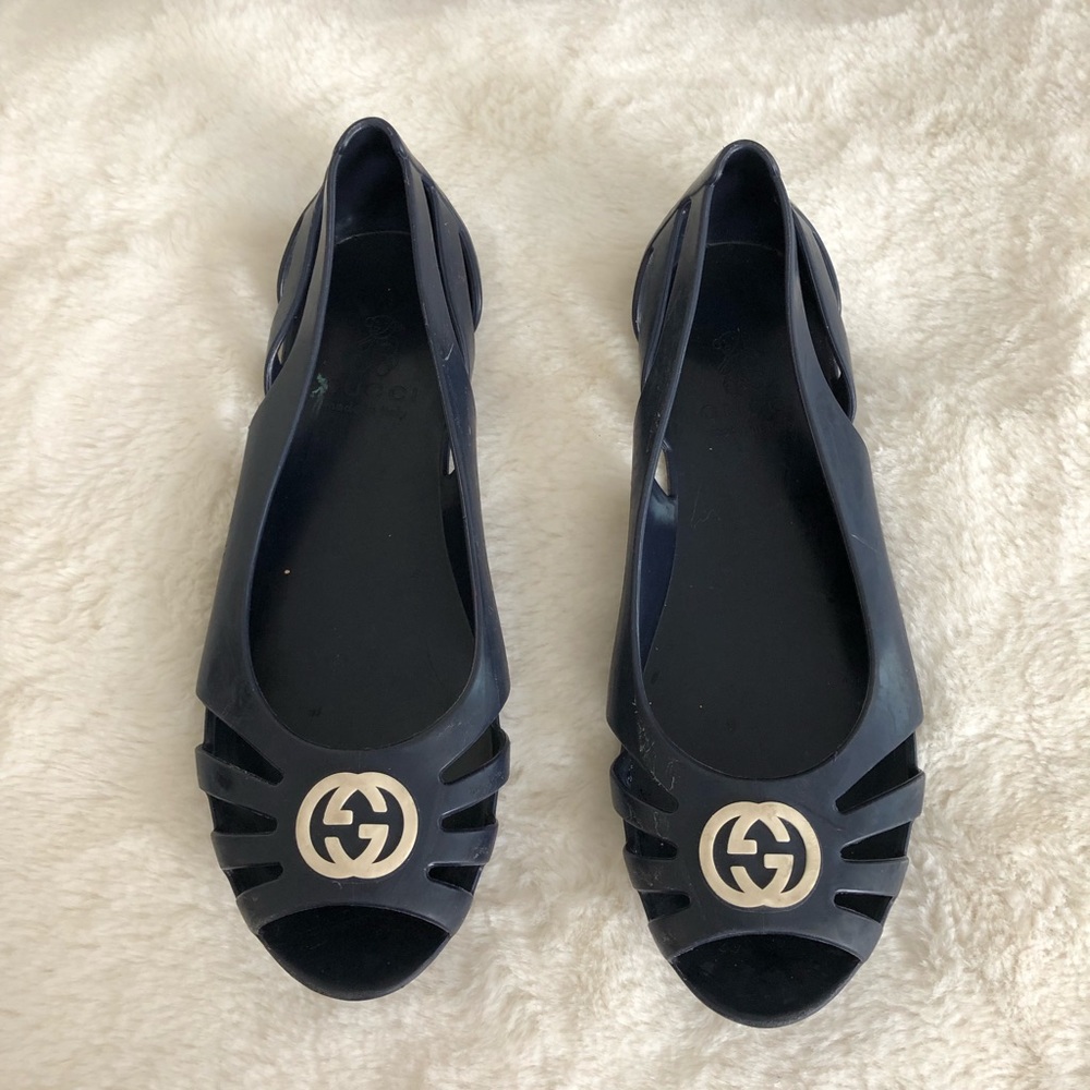 Girls GUCCI Jelly Sandal.